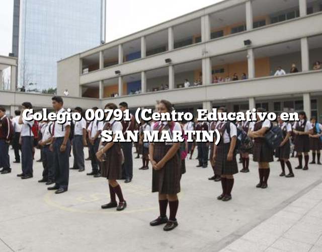 Colegio 00791 (Centro Educativo en SAN MARTIN)