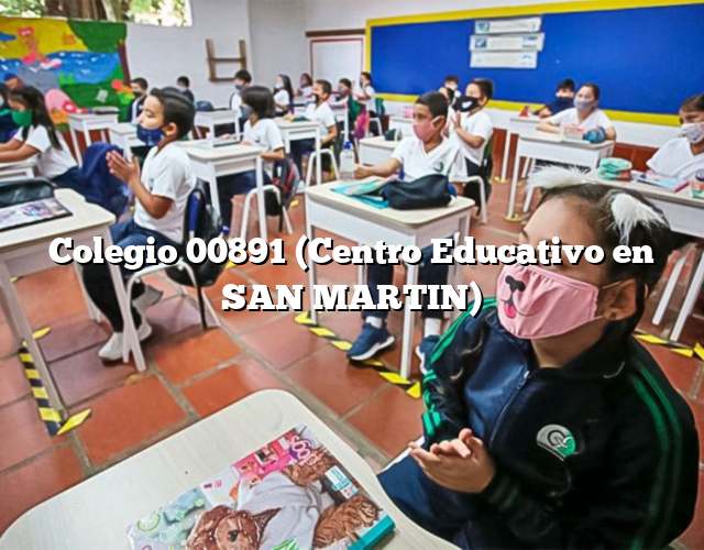 Colegio 00891 (Centro Educativo en SAN MARTIN)