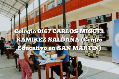 Colegio 0167 CARLOS MIGUEL RAMIREZ SALDAÑA (Centro Educativo en SAN MARTIN)