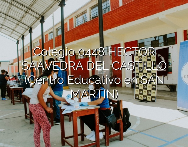 Colegio 0448 HECTOR SAAVEDRA DEL CASTILLO (Centro Educativo en SAN MARTIN)