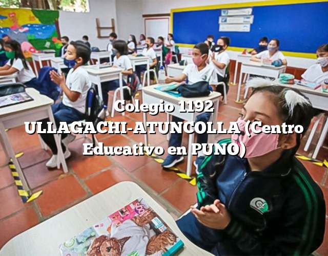 Colegio 1192 ULLAGACHI-ATUNCOLLA (Centro Educativo en PUNO)