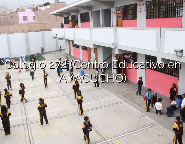 Colegio 272 (Centro Educativo en AYACUCHO)