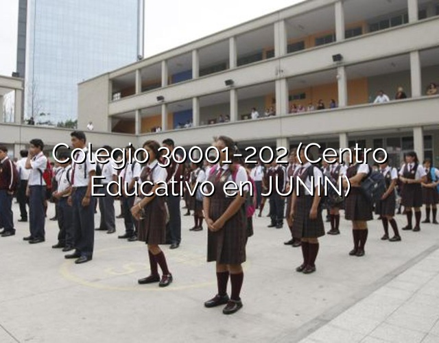 Colegio 30001-202 (Centro Educativo en JUNIN)