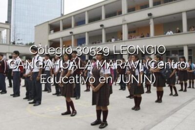 Colegio 30529 LEONCIO CANGAHUALA MARAVI (Centro Educativo en JUNIN)