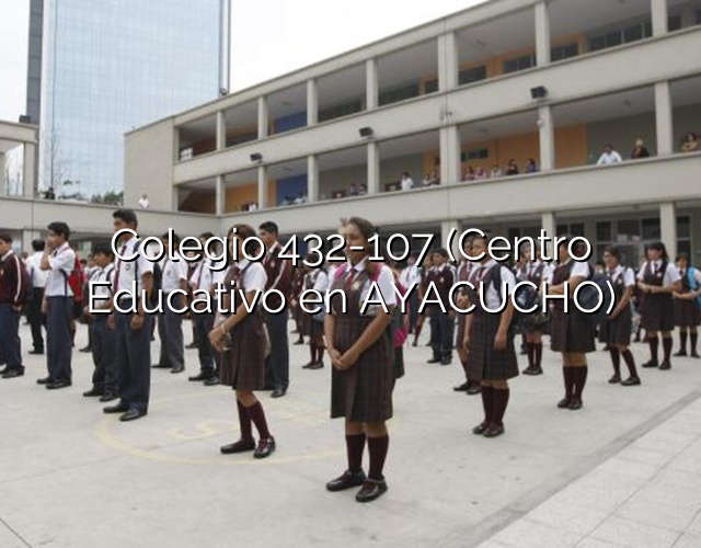 Colegio 432-107 (Centro Educativo en AYACUCHO)