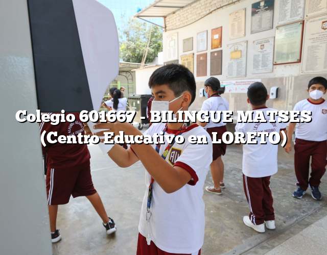 Colegio 601667 – BILINGUE MATSES (Centro Educativo en LORETO)