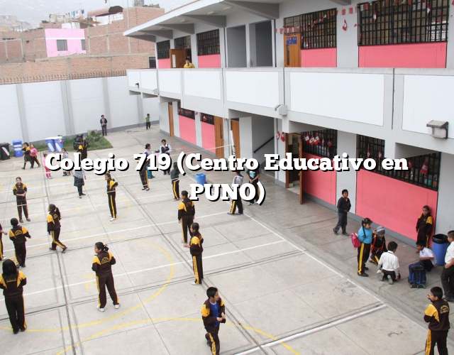 Colegio 719 (Centro Educativo en PUNO)