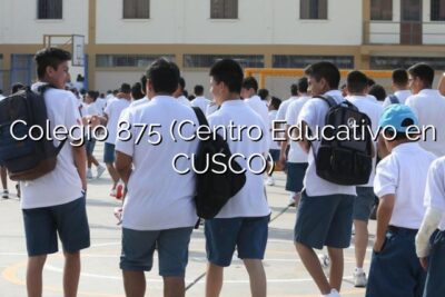 Colegio 875 (Centro Educativo en CUSCO)