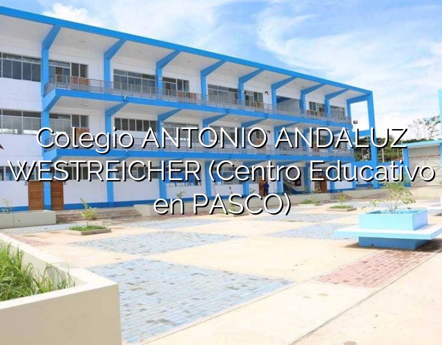 Colegio ANTONIO ANDALUZ WESTREICHER (Centro Educativo en PASCO)