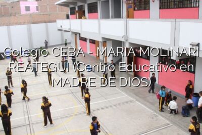 Colegio CEBA - MARIA MOLINARI REATEGUI (Centro Educativo en MADRE DE DIOS)