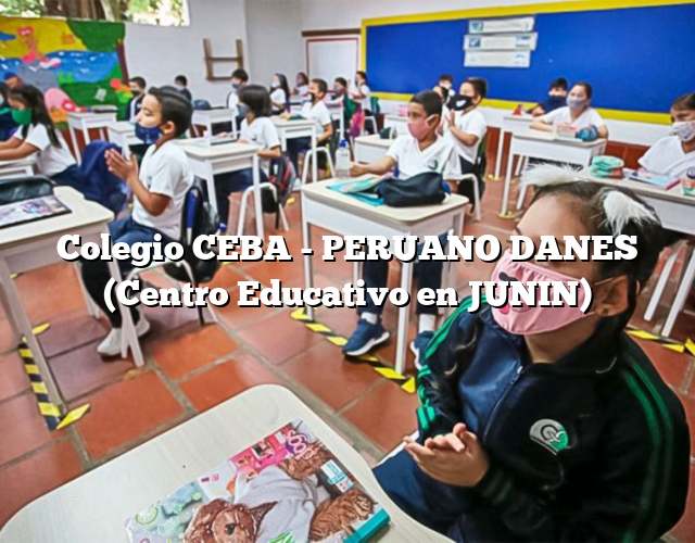 Colegio CEBA - PERUANO DANES (Centro Educativo en JUNIN)