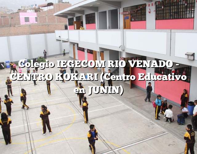 Colegio IEGECOM RIO VENADO - CENTRO KOKARI (Centro Educativo en JUNIN)